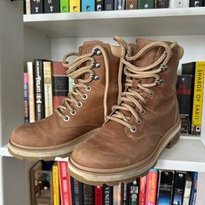 Sorel Tan Leather Winter Boots